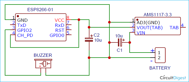 Smart key Finder Circuit Diagram