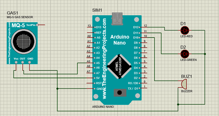 Smoke Alarm System Circuit Diagram