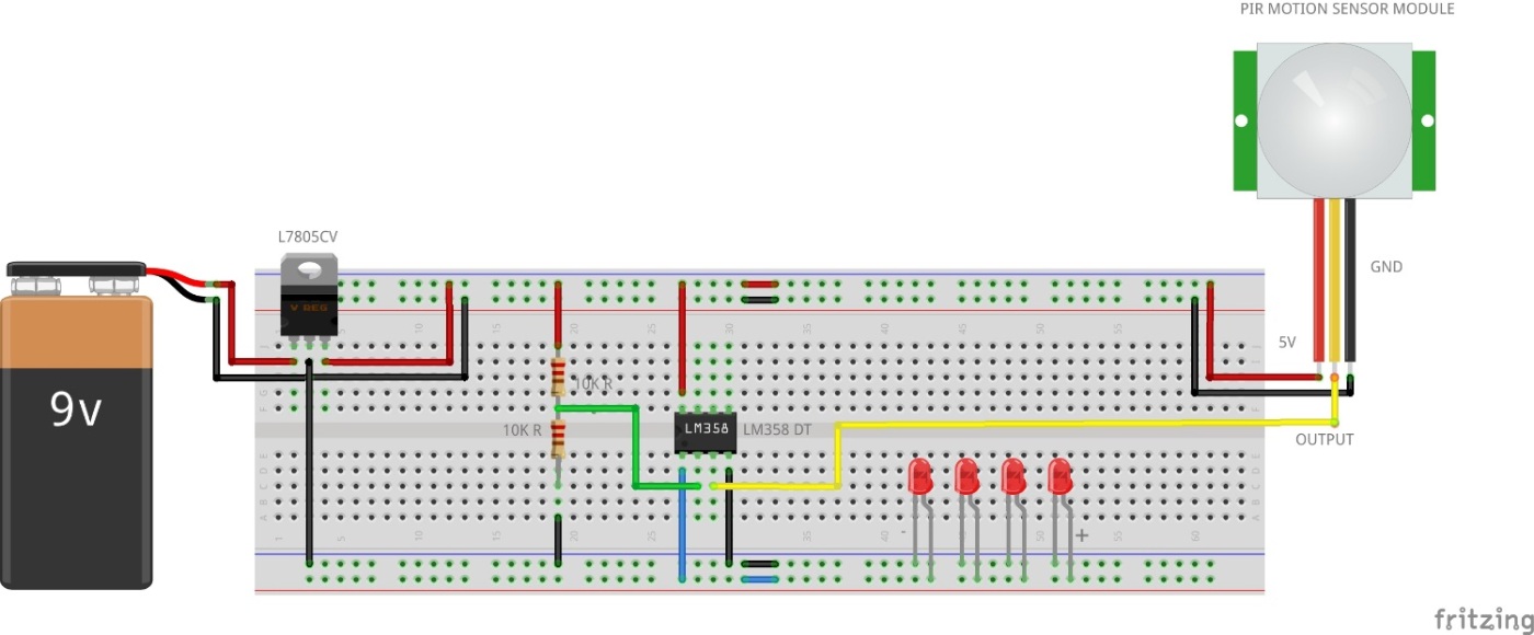 Motion Sensor Bulb Circuit 