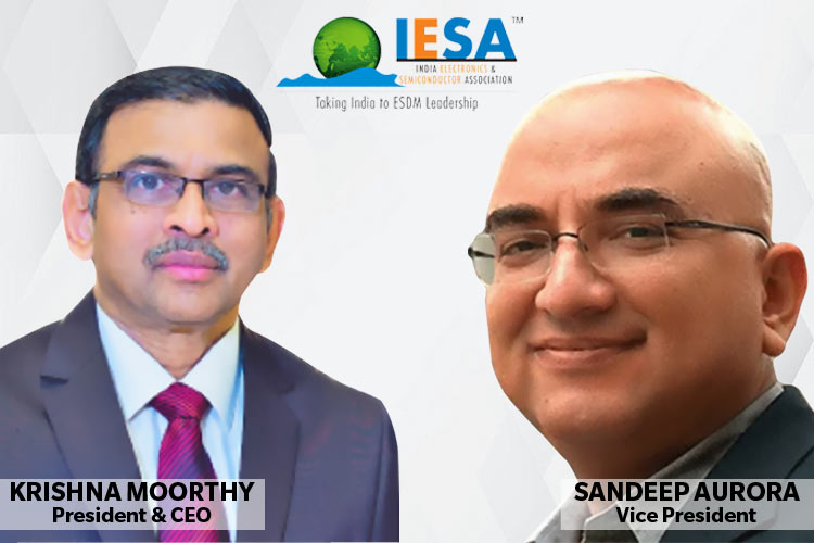 Sandeep Aurora and Krishna Moorthy from India Electronics’ and Semiconductor Association  