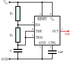 555 astable circuit