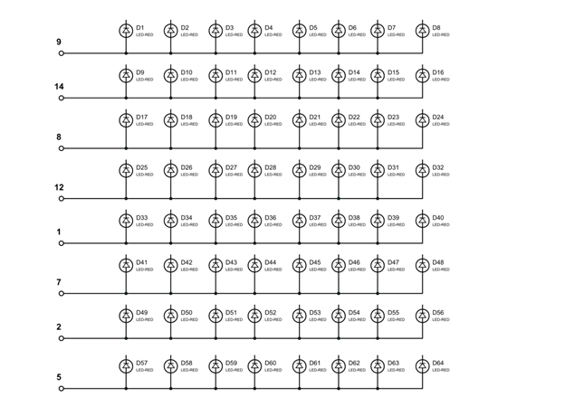 8x8 LED Matrix Terminals