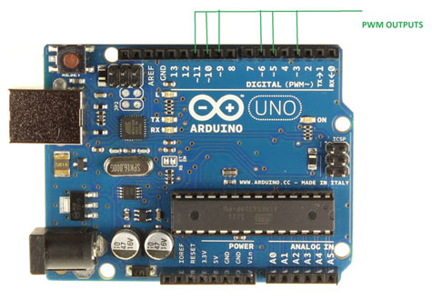 Arduino Uno PWM Pins