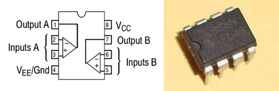 IC LM358-Pinout