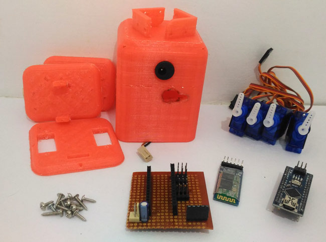 DIY walking robot components