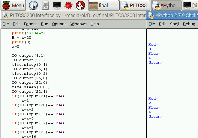 output-of-detecting-colors-using-Raspberry-pi-and-TCS3200