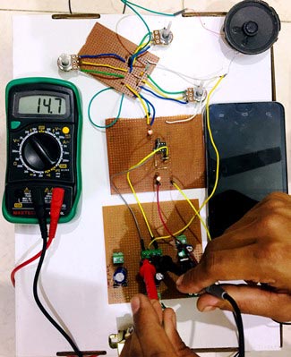 positive 15v dual power supply for audio tone control circuit