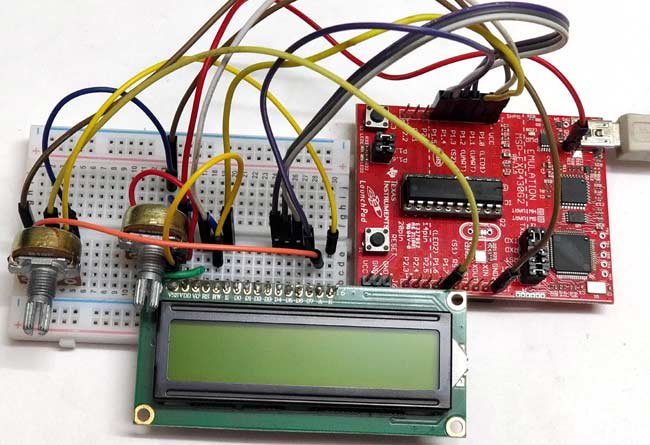 Circuit Hardware for using ADC in MSP430G2 Measuring Analog Voltage