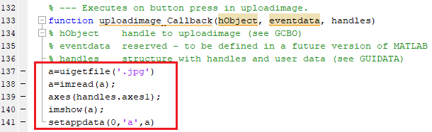 Image Processing Code for Importing Image