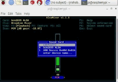 Increase or decrease the input voice loudness for microphone from Raspberry Pi