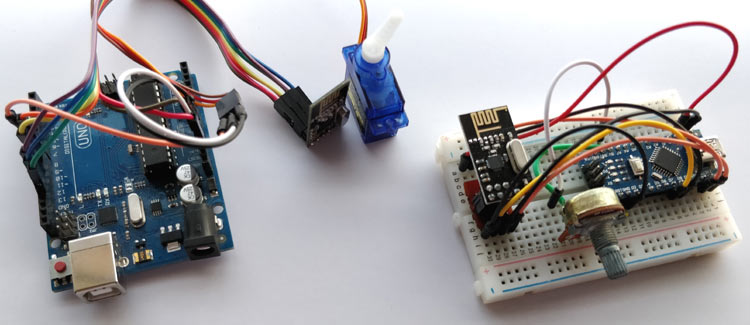 NRF24L01 with Arduino in action