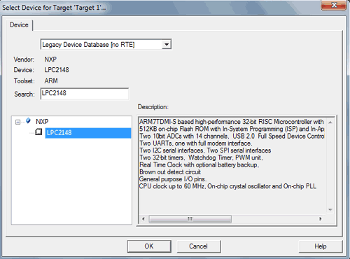 Programming LPC2148 using Keil