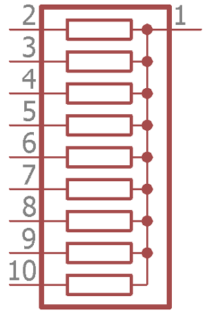 SIP resistors Circuit