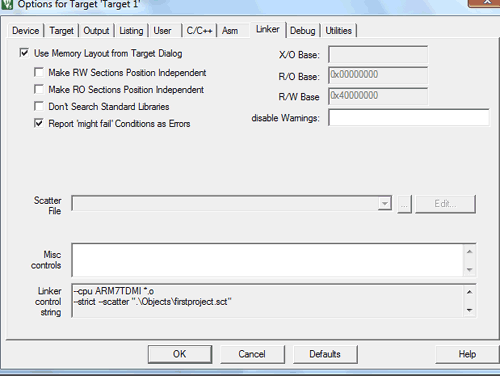 Setting Might fall condition as error for LPS2148 using keil