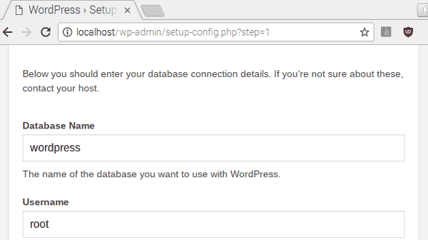 Setting up wordpress on Pi