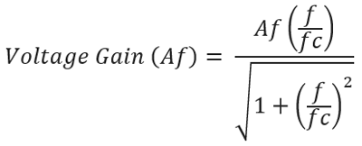 Voltage gain formula