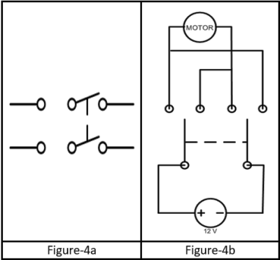 Working and symbol of DPDT