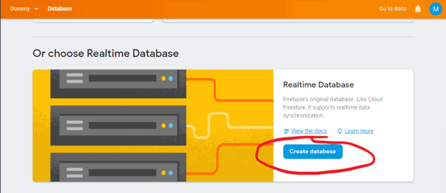 Create Database for Controlling LED using Google Firebase