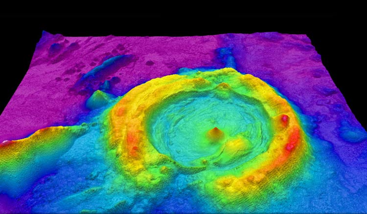 LiDAR Mapping of Deformed Seafloor