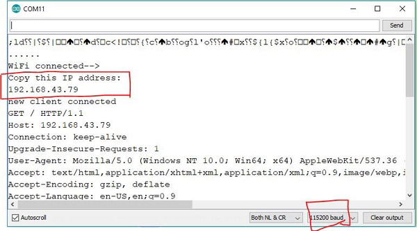 NodeMCU Web Server in Station Mode