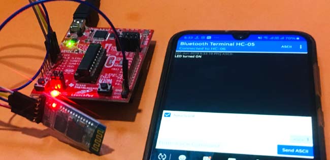 Testing HC-05 Bluetooth Module with MSP430 Launchpad