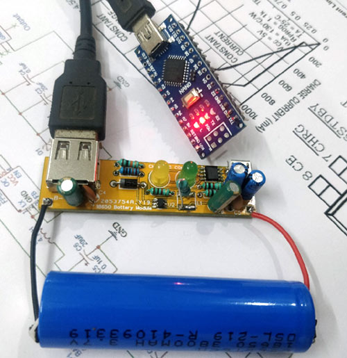 18650 charger and Booster Module Working