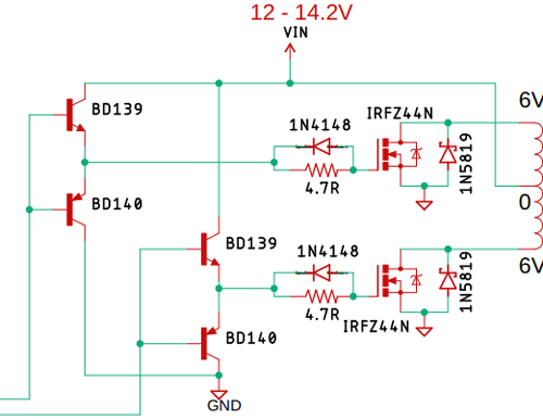 Driving Section of SPWM Inverter