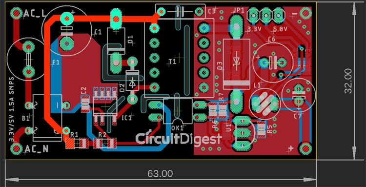 High Voltage DC Lines in PCB