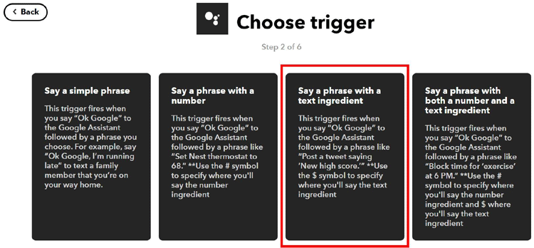 IFTTT Trigger