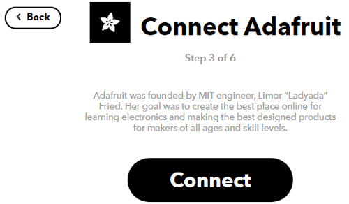 IFTTT with Adafruit IO