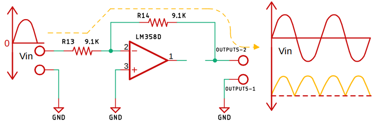 Negative Half Wave Rectifier