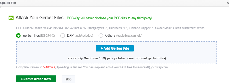 USB Hub PCB Gerber File