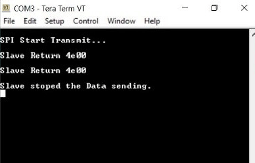 SPI Communication using Tera Term