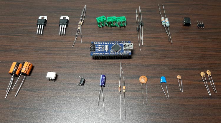 AC Phase Angle Control Circuit Components