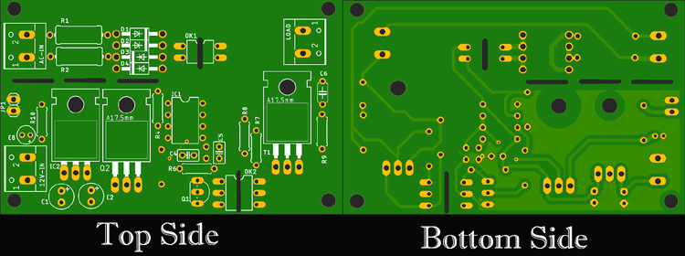 IoT Controlled Ceiling Fan Regulator PCB