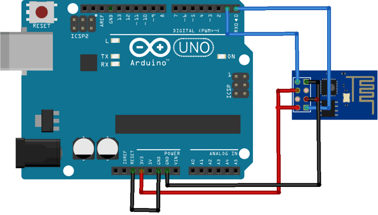 Arduino with ESP8266-01