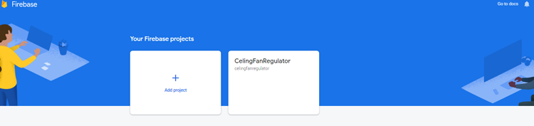 Fan Regulator Firebase Console