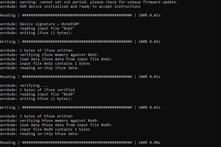 Fuses in AVR with Avrdude