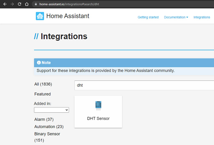 Home Assistant Integrations