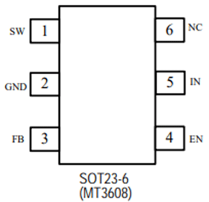 MT3608 Pinout