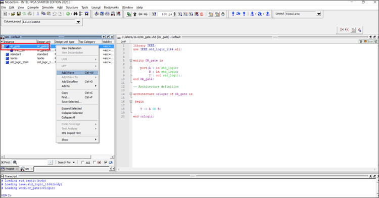 ModelSim Code