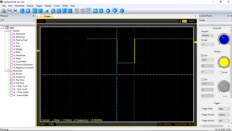 Monostable Multivibrator Circuit Waveform