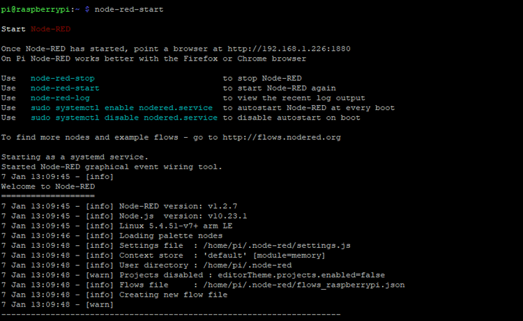 Node-Red Raspberry Pi