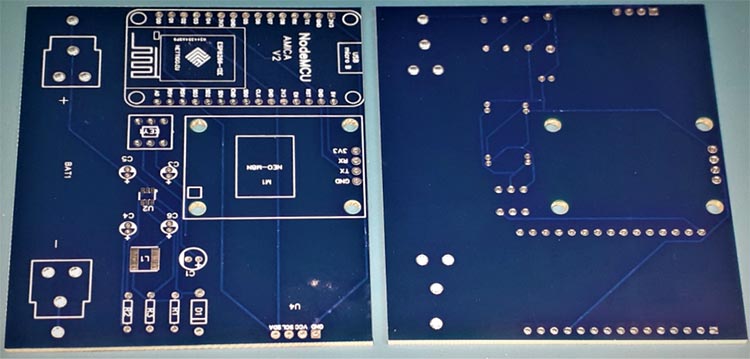 NodeMCU Location Tracker PCB