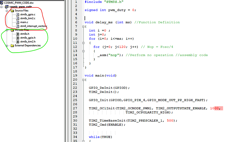 Programming STM8s Microcontroller 