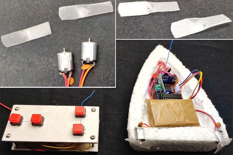 Motors and Propellers for Arduino Air Boat 