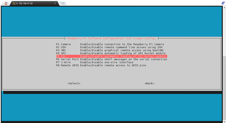 Raspberry Pi I2C Configuration