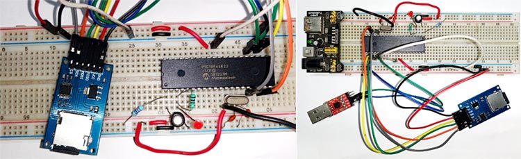 Communication between SD Card and PIC Microcontroller