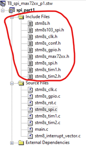 SPI on STM8S103F3P6