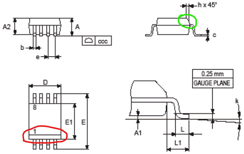 STM8S001J3 Dimensions